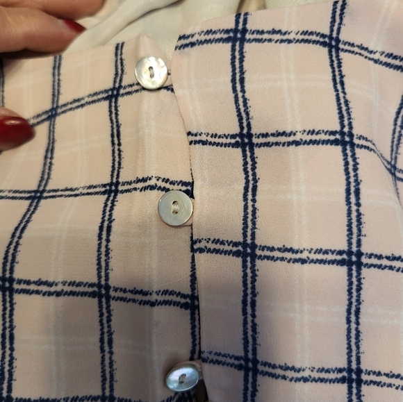 NWT Lumiere Small Urban Outfitters plaid pink and blue - Picture 6 of 11